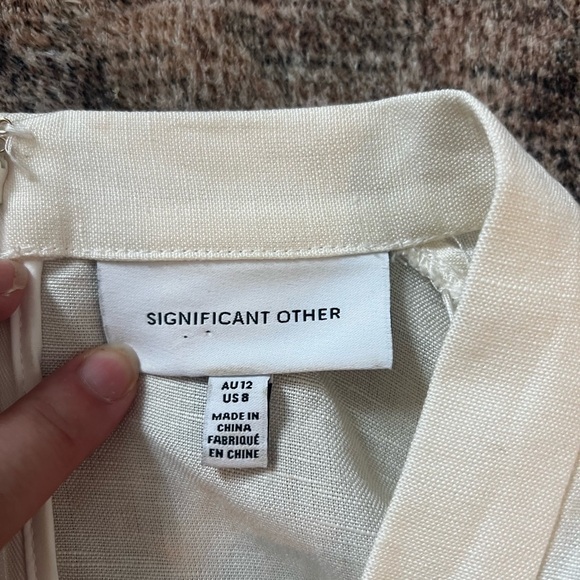 Significant Other Lola Batwing Sleeve Plunging Neckline Dress Size 8 - Picture 5 of 7